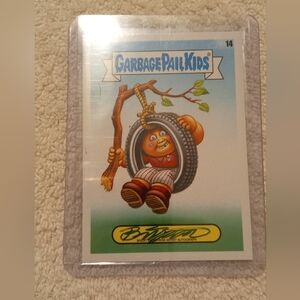 Collectible Signed Garbage Pail Kids Card